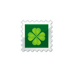 stamp with clover