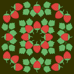 ornament with strawberry