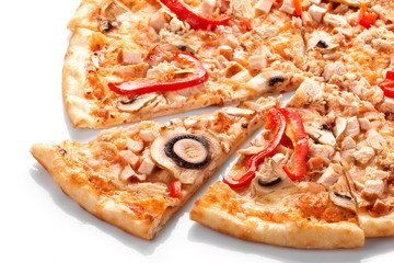 Pizza with champignons