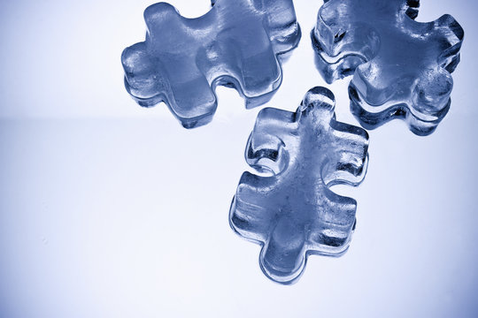 Piezas de Puzzle de Hielo