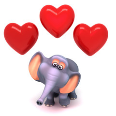 Elephant loves you