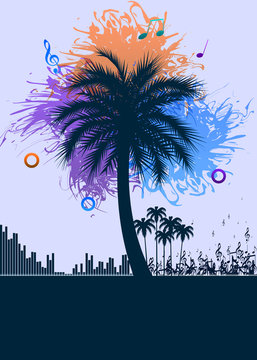 Beachparty blau