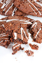 Homemade dark chocolate cookies