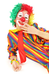 clown enfant isolé sur fond blanc