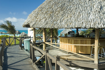 Palapa bar