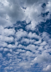 entre blanco azul