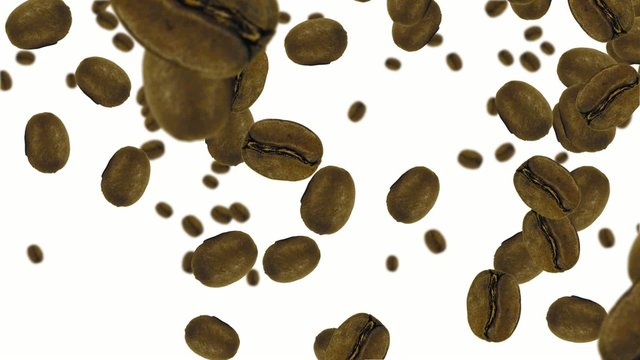 Coffee beans falling 1080p 25fps