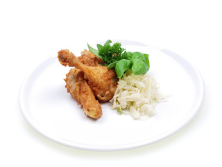 fleisch mit weißkohl salat