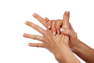 Various signs hands and palms