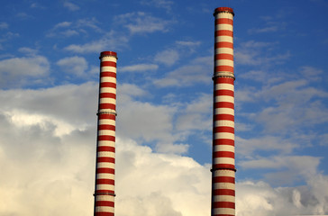 Ciminiere e nuvole