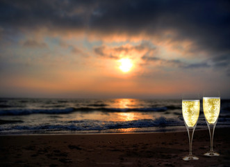 Strandsektgläser