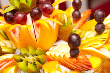 fruit salat on the table