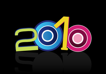 New year 2010 illustration.