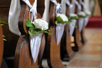 White flower wedding decoration