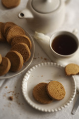 Home-made biscuits and tea