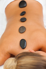 Woman getting spa treatment