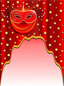 Maschera Rossa-Red Mask-Masque Rouge-Vector