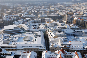 Strukturen Winter City Leipzig