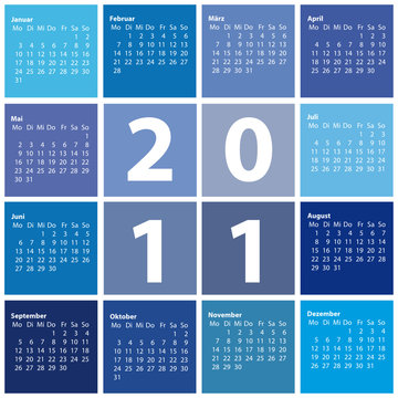 Kalender 2011 Blau
