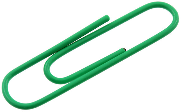 trombone vert fond blanc