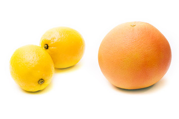 Grapefruit and lemon