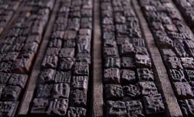 Old set of Chinese letter cases