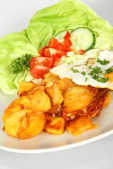 Bratkartoffeln mit Spiegelei