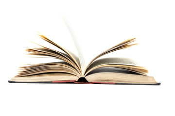 Open Book Isolated on White