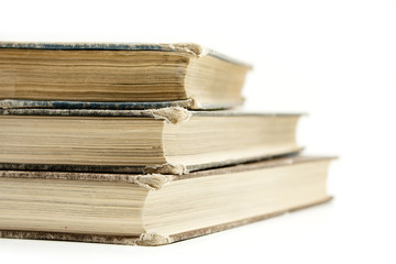 Book Pile Isolated on White