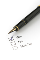 Fountain Pen on Survey