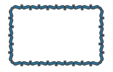 eleganter rahmen hellblau