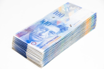 Schweizer Franken, Geldstapel