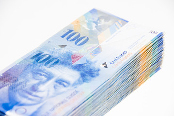 Schweizer Franken, Geldstapel