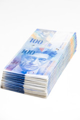 Schweizer Franken, Geldstapel