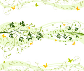 Floral abstract backgrounds vector