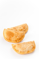 tasty tuna patty with tomato and pepper