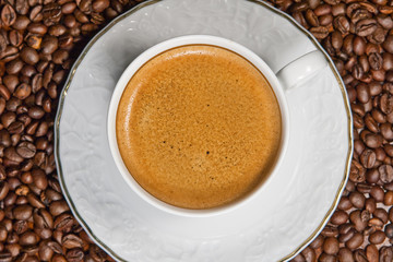Kaffeetasse Draufsicht