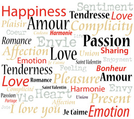 Mots d'amour VF & VA