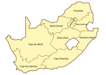 Provinces d'Afrique du Sud