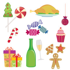 Fototapeta premium christmas food and sweets