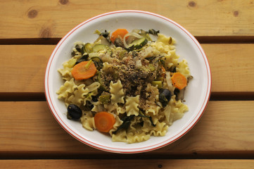 Mafalda corta alle verdure e gomasio