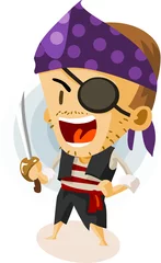 Stickers meubles Pirates Pirate de jeu d& 39 enfant