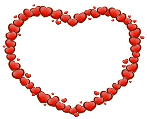 beautiful heart for the day of sainted Valentine
