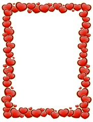 Obraz premium scope from beautiful hearts