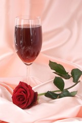 wine and rose