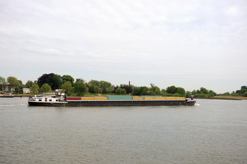 container ship in the Netherlands