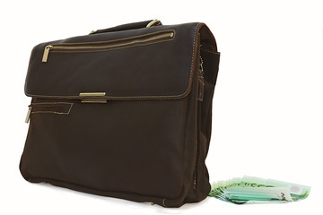leather briefcase