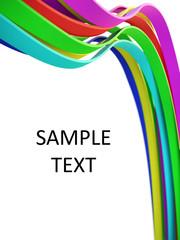 Fototapeta premium colored 3d lines