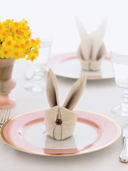 easter holiday bunny napkin, table decorations