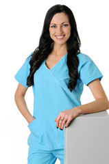 Nurse in scrubs